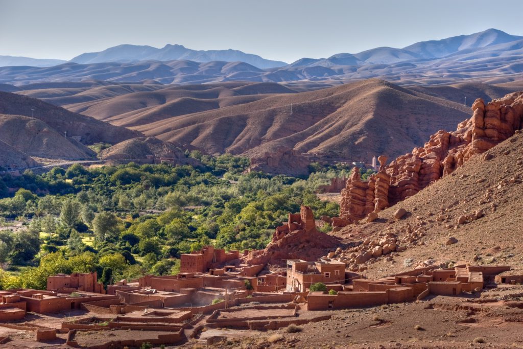 morocco village in dades valley